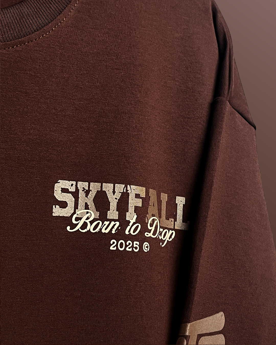Skyfall Brown Heavyweight T-Shirt