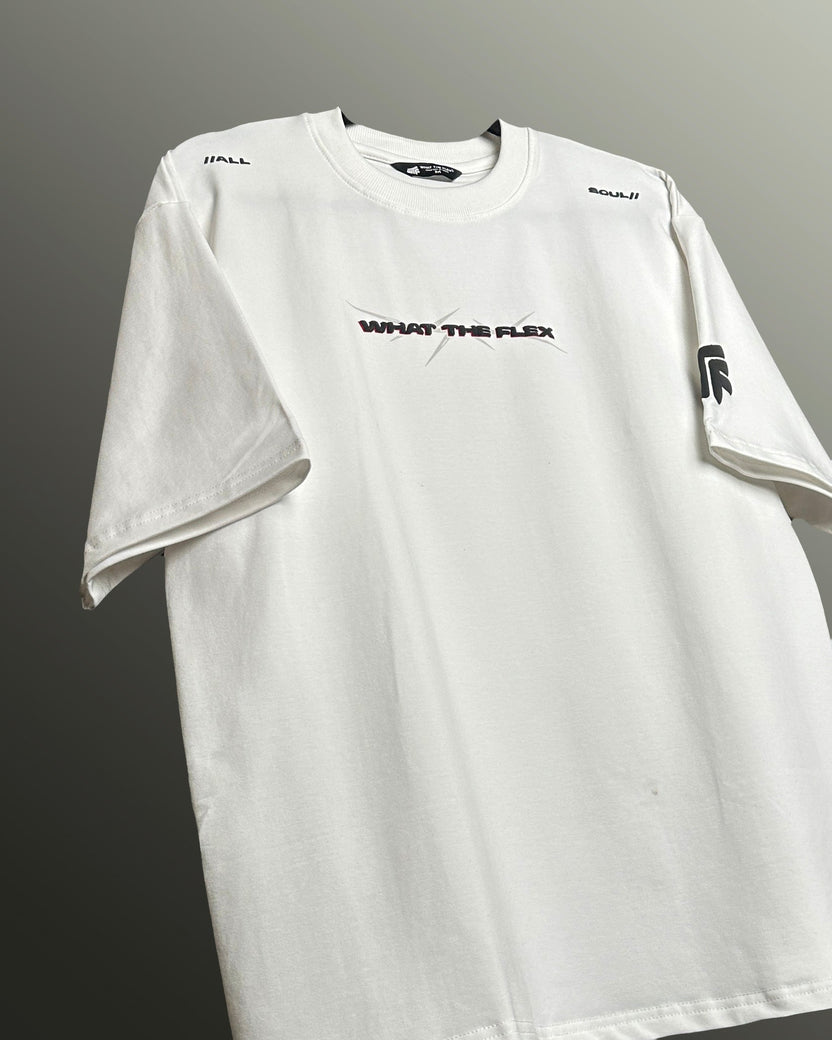 Body Bones Oversized White T-shirt Heavyweight