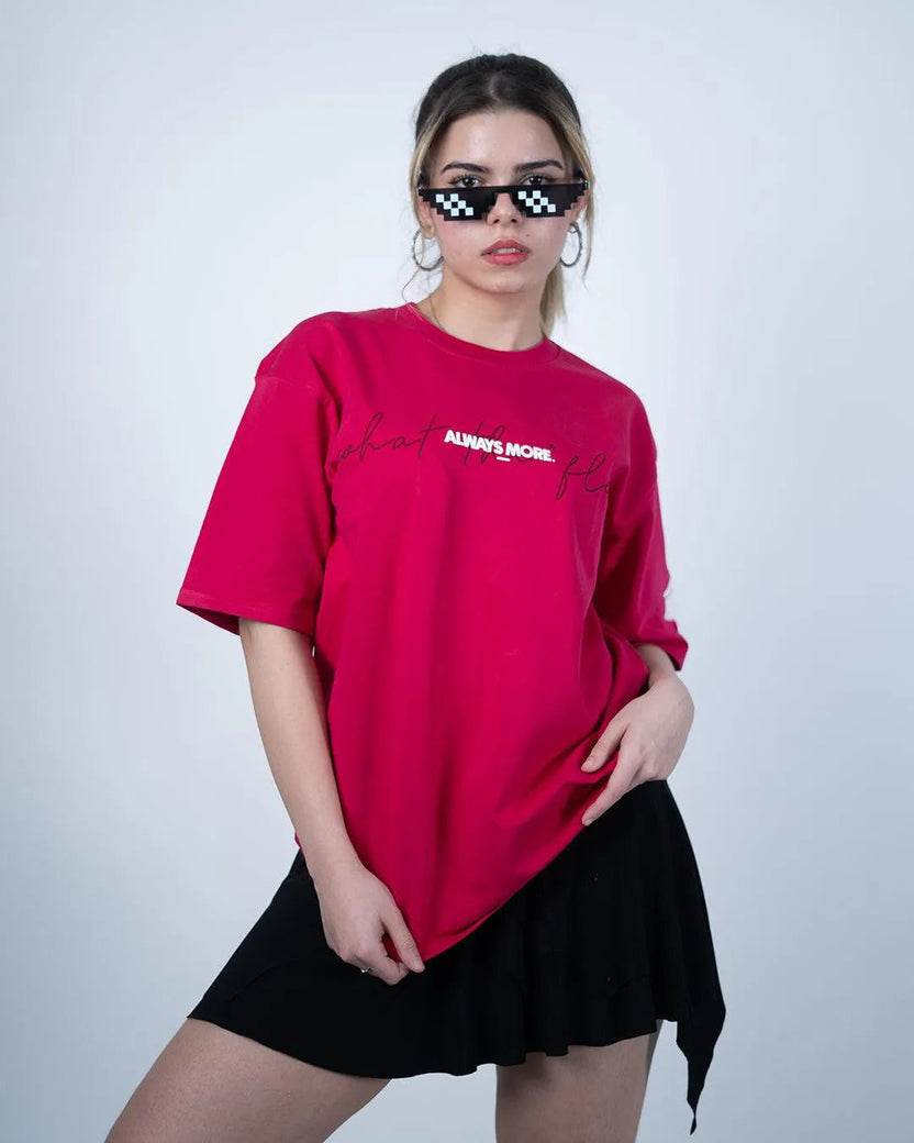 Dripcage Pink Heavyweight Oversized T-shirt