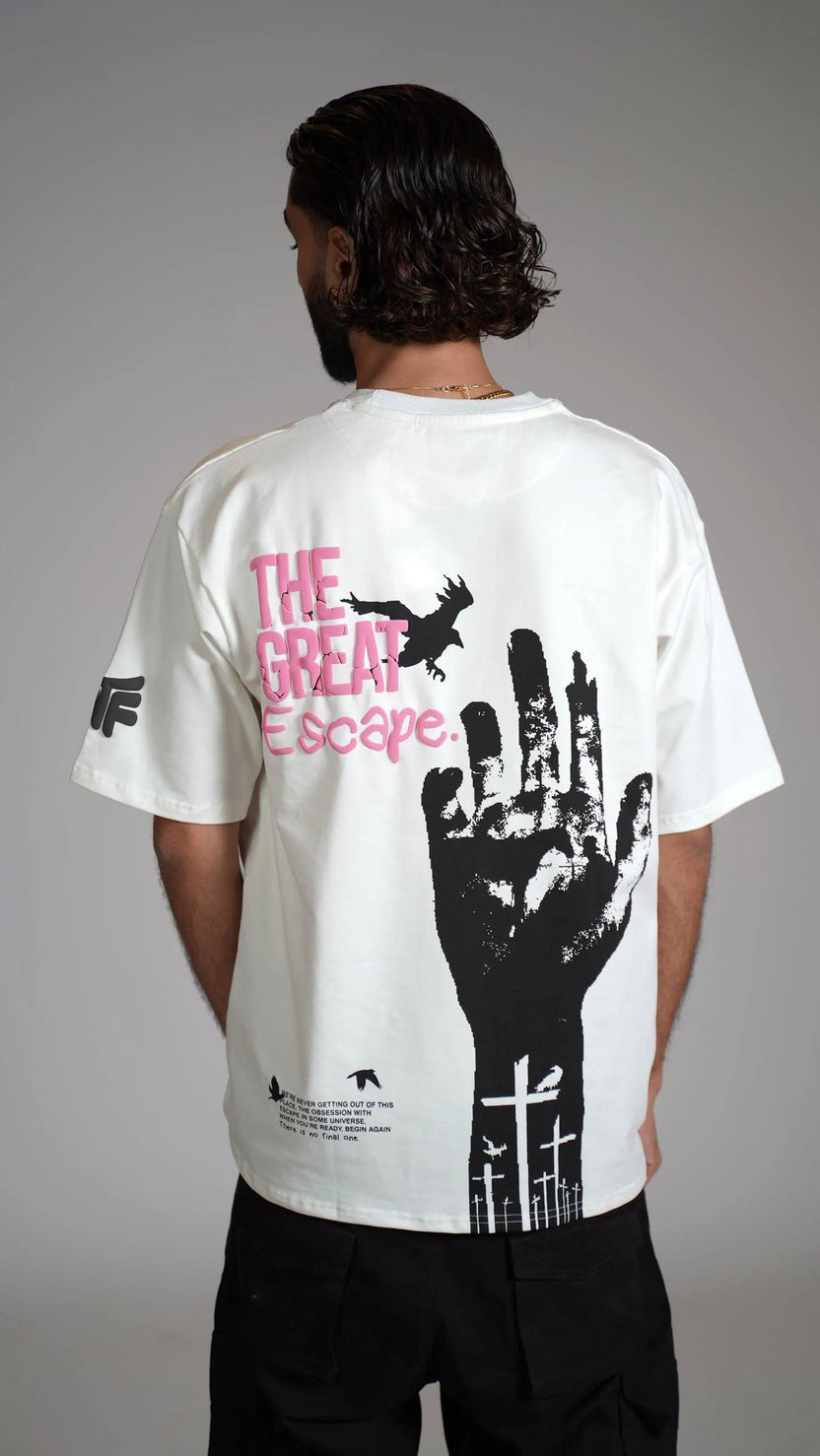 The Great Escape White Heavyweight Oversized T-shirt