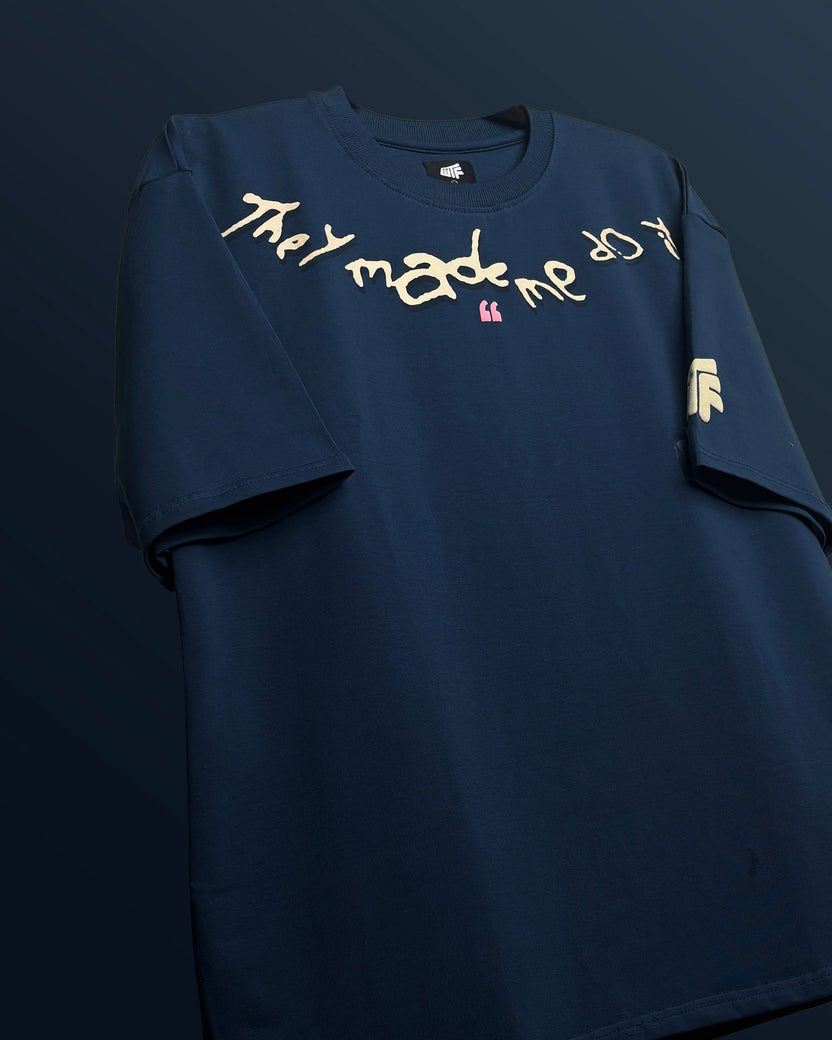 Inner Child Dark Blue Heavyweight Oversized T-shirt