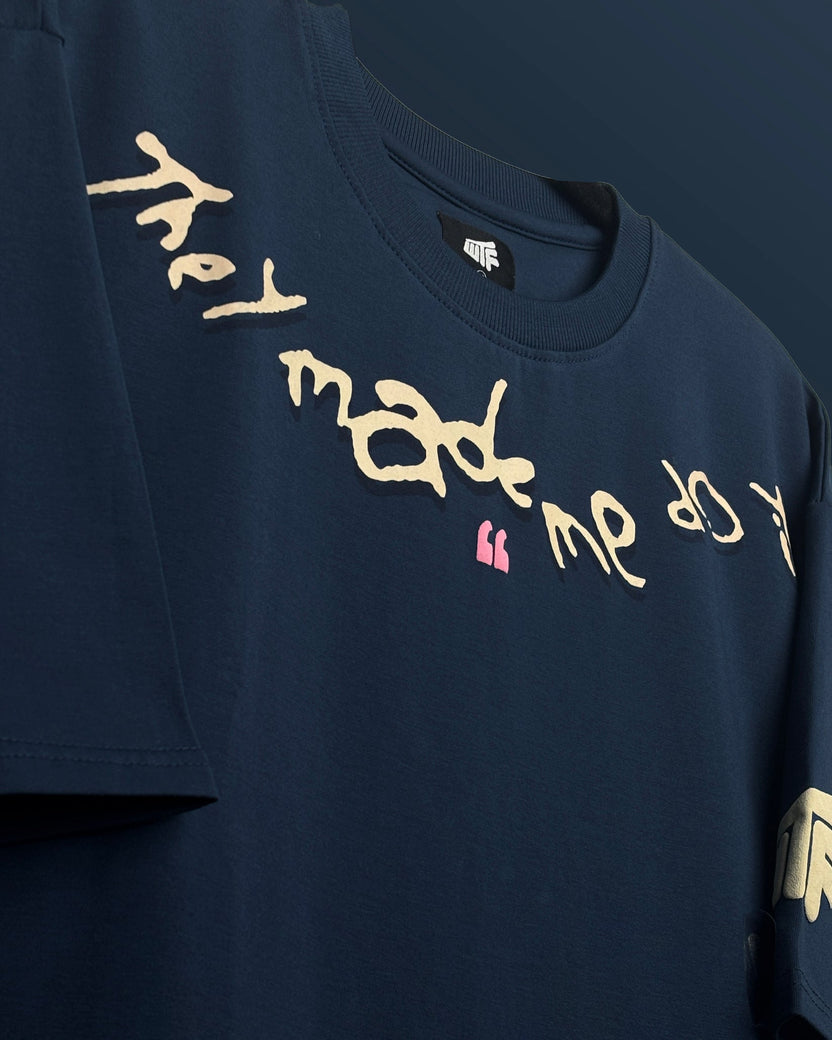 Inner Child Dark Blue Heavyweight Oversized T-shirt