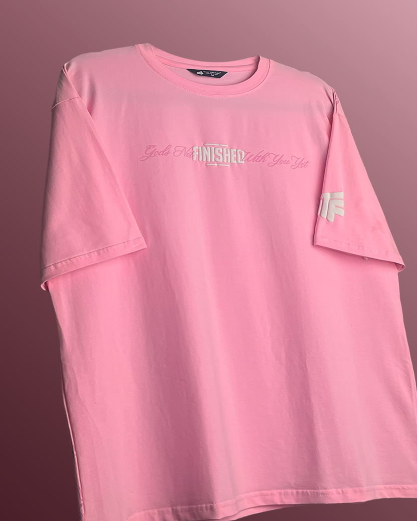 New World Energy Pink Oversized T-shirt