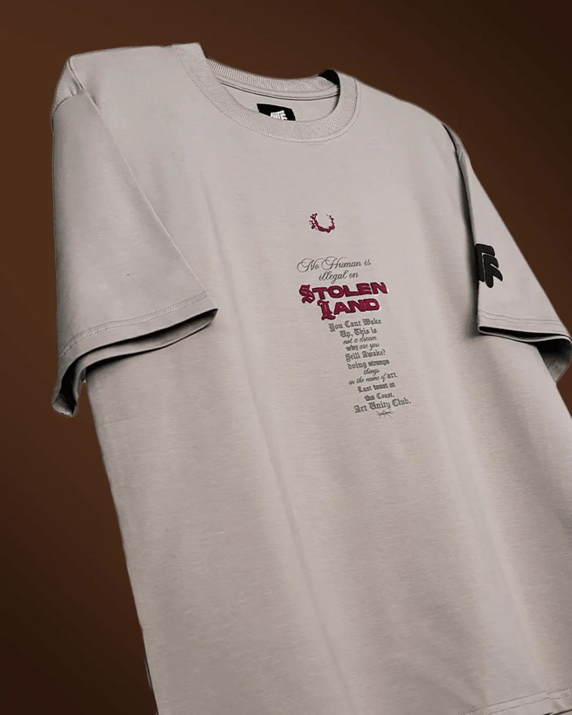 Stolen Land Beige Heavyweight Oversized T-shirt