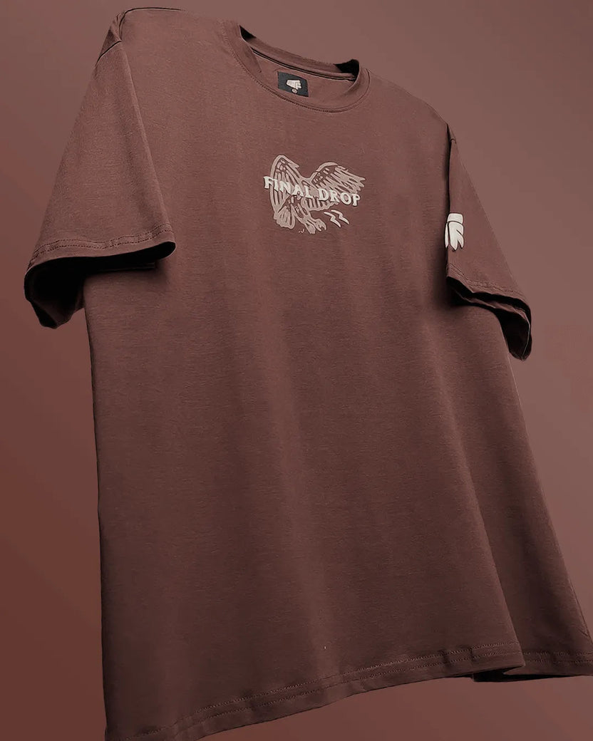 Utopia Brown Brown Oversized T-shirt