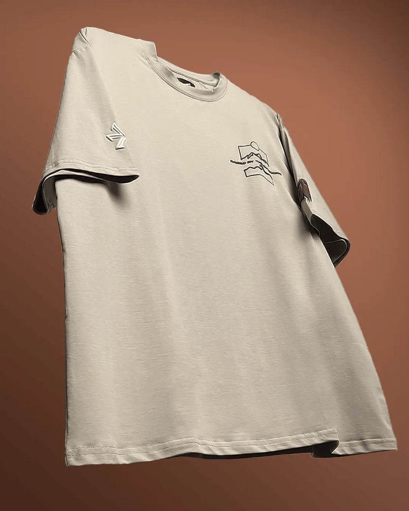 Zostel Universe Calling Oversized T-shirt in Black