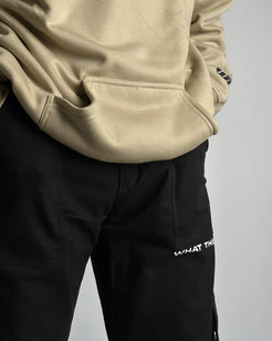 Solid Black Unisex Cargo