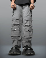 Charcoal Grey 12 Pocket Cargo Pants