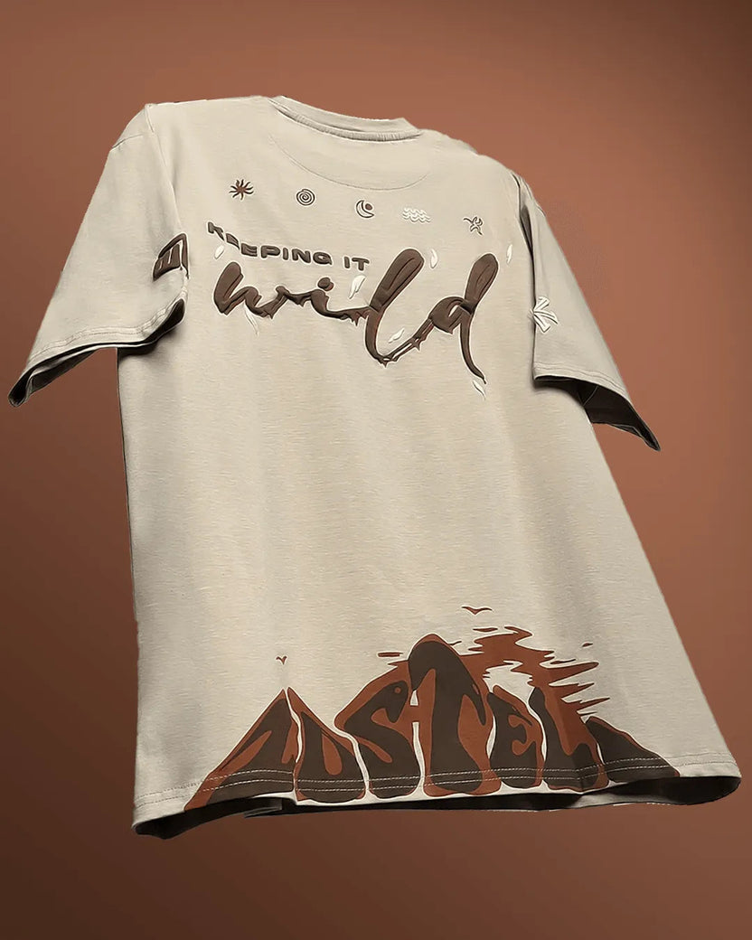 Zostel Universe Calling Oversized T-shirt in Black