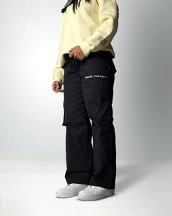 Solid Black Unisex Cargo